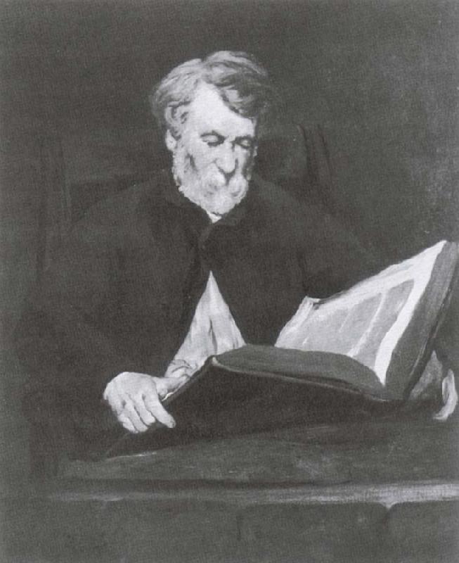 Edouard Manet Man Reading oil painting image